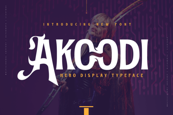 Akoodi: A Bold Display Typeface for Modern Editorial Design