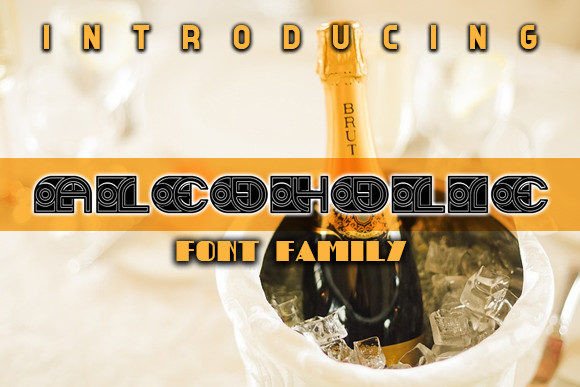 Alcoholic: The Bold Display Font for Handmade Labels and Signs