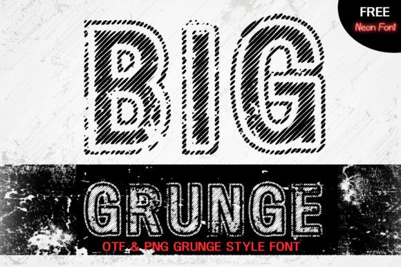 Big Grunge: A Distressed Display Font for Bold Web Design