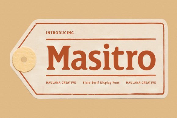 Discover Masitro: The Perfect Display Font for Handmade Crafts