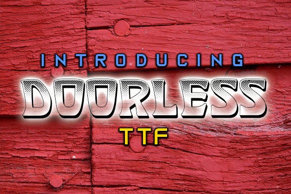 Doorless: The Retro Display Typeface for Modern Editorial Design