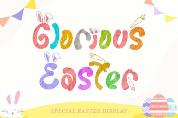 Glorious Easter: A Playful Display Typeface for Spring Web Designs