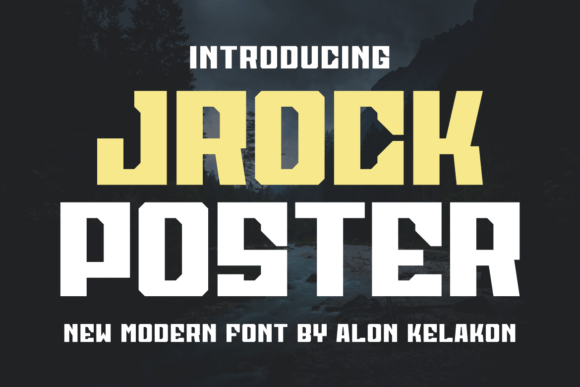 Jrock Poster: A Bold Display Typeface for Creative Branding