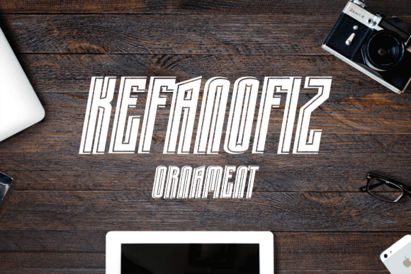 Kefanofiz Ornament: The Modern Display Font for Editorial Design