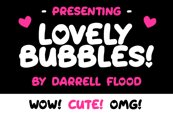 Lovely Bubbles: A Playful Display Typeface for Web and Branding