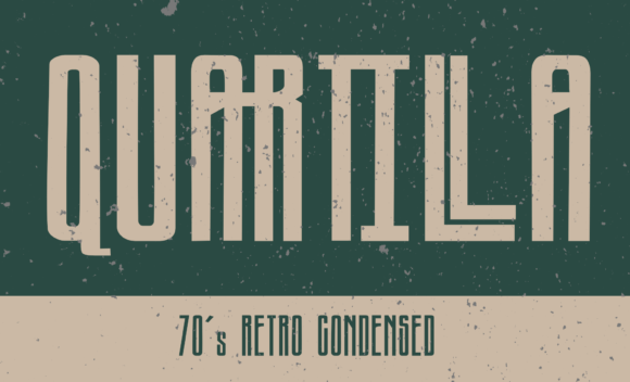 Quartilla: A Retro Display Typeface for Modern Editorial Design