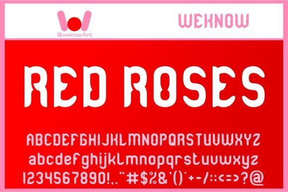 Red Roses: The Modern Gothic Typeface for Handmade Brands