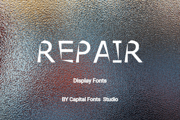 Repair: The Modern Display Font for Authentic Brand Identity