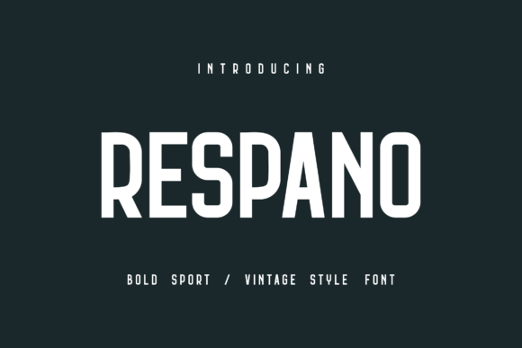 Respano: A Bold Display Font for Modern Branding