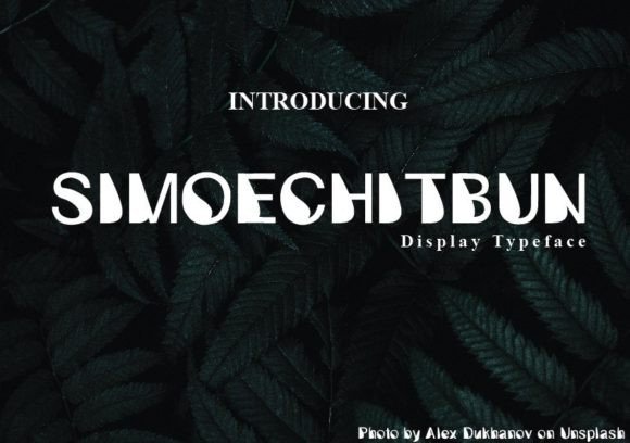 Simoechitbun: A Unique Display Font for Branding Projects