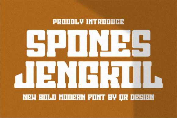 Spones Jengkol: A Bold Display Typeface for Modern Web Design