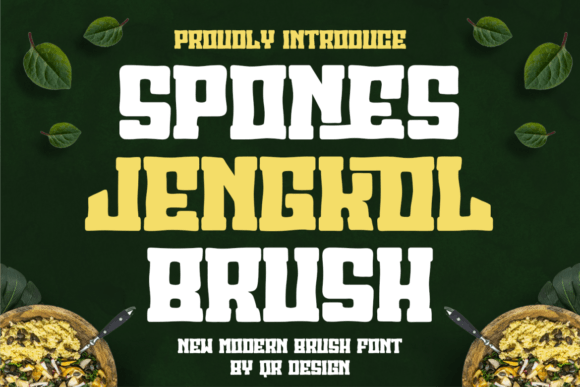 Spones Jengkol Brush: A Bold Display Font for Real Branding Projects