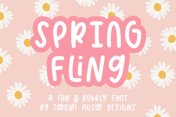 Spring Fling: A Playful Display Typeface for Vibrant Editorial Design
