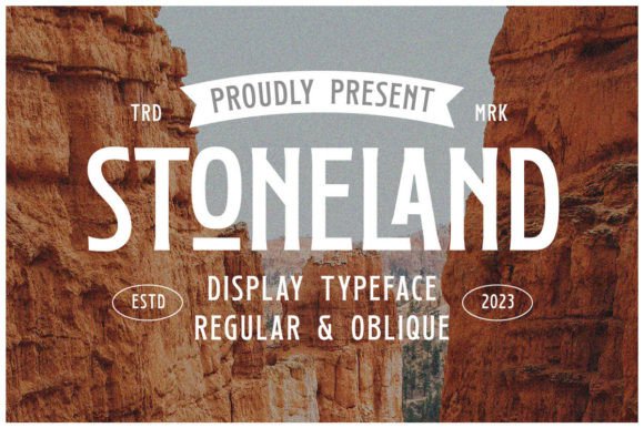 Stoneland: A Vintage Display Font for Authentic Web Design