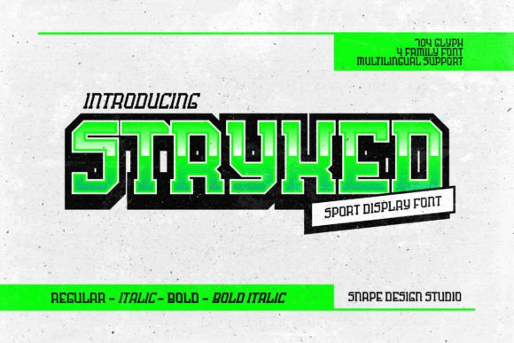 Stryked: The Bold Display Typeface That Elevates Small Business Branding