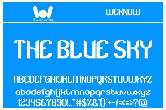 The Blue Sky: A Modern Display Font for Polished Brand Identity