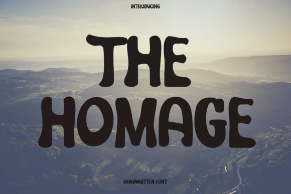 The Homage: A Playful Display Font for Bold Campaigns