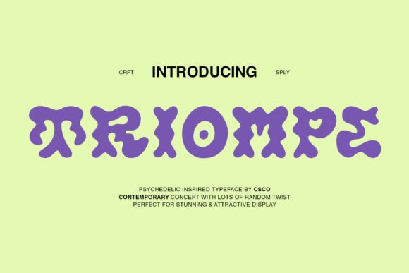 Triompe: The Bold Display Typeface That Elevates Your Campaign Headlines