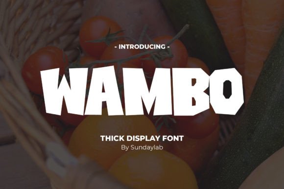 Wambo: The Bold Display Typeface for Impactful Web Design